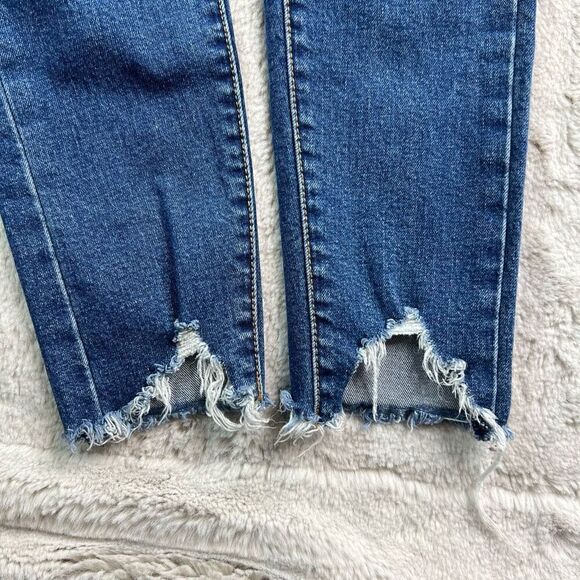 Levis Jeans Womens Size 25 Wedgie Skinny Raw Hem Ankle Button Fly - Picture 4 of 12